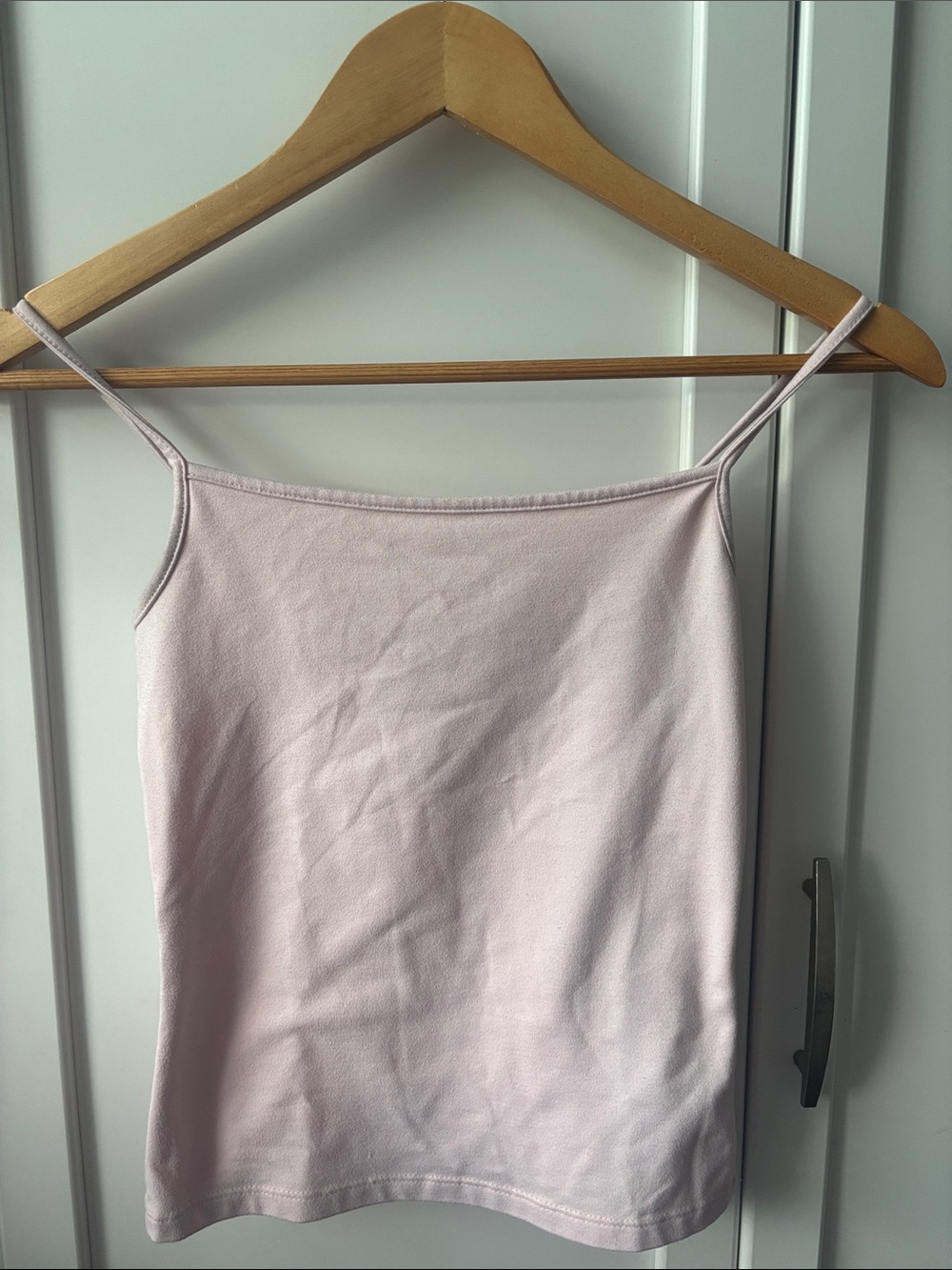 Aeropostale Women's Light Pink Buttery Soft Spaghetti Strap Tank Top